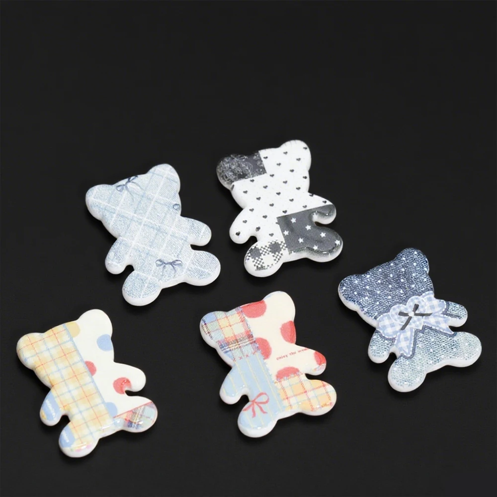 

Cordial Design 100Pcs 32*40MM DIY Fancy Beads/Paint Effect/Hand Made/Bear Shape/Acrylic/Jewelry Findings & Components #19005