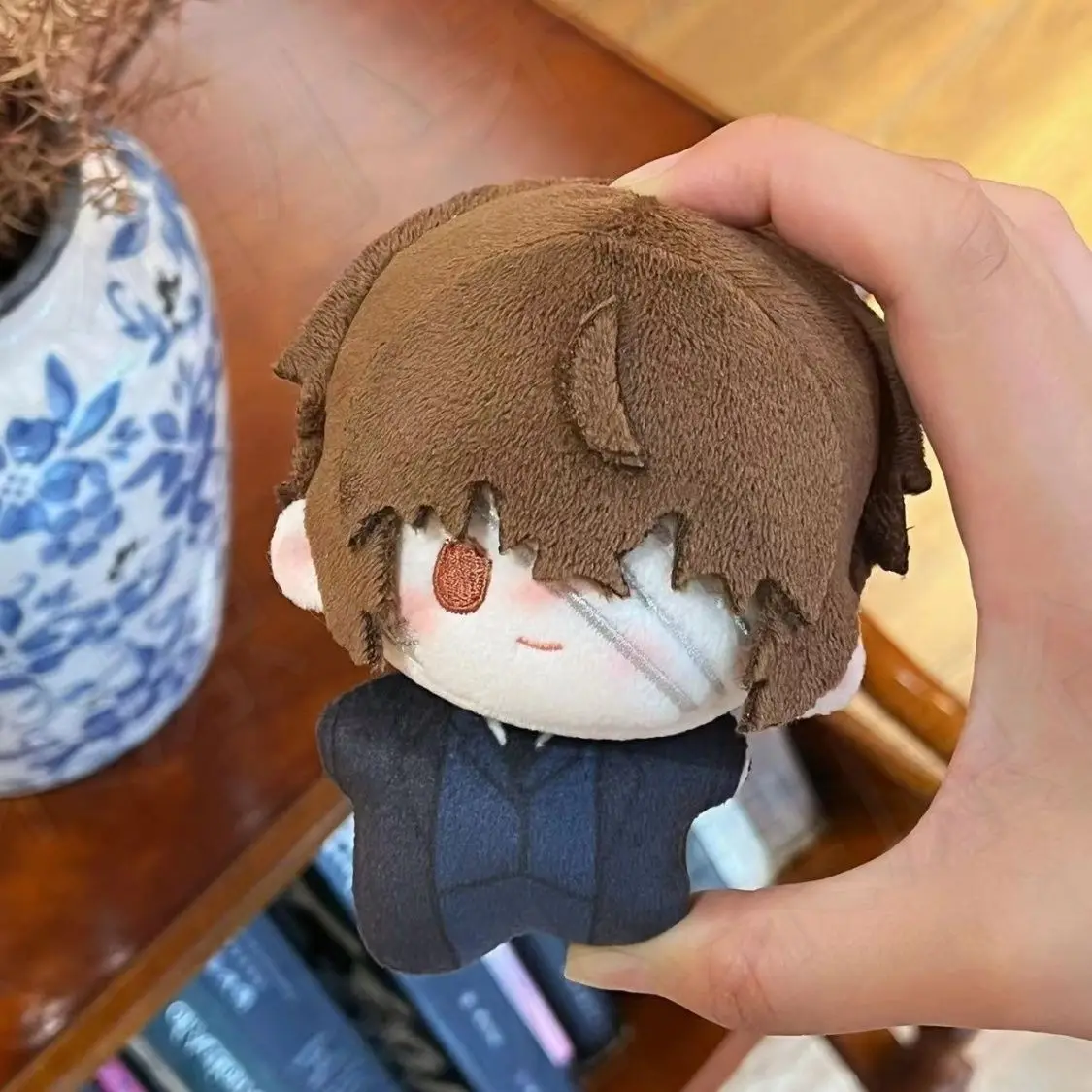

dazai osamu Anime Mini Cotton Doll Adorable Print Starfish Body 10CM Pendant Plush Stuffed Dolls Keychain Toys Holiday Gift