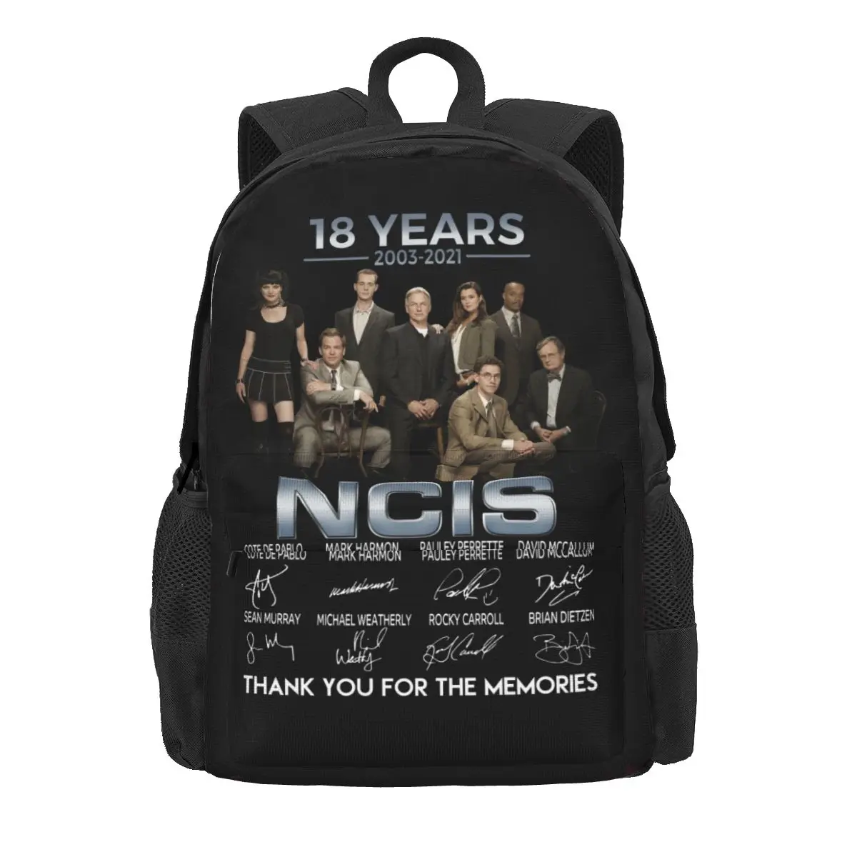 18 Years 2003 2021 Ncis Large Capacity Backpack Newest Art Print Gym Tote Bag Riding Backpack