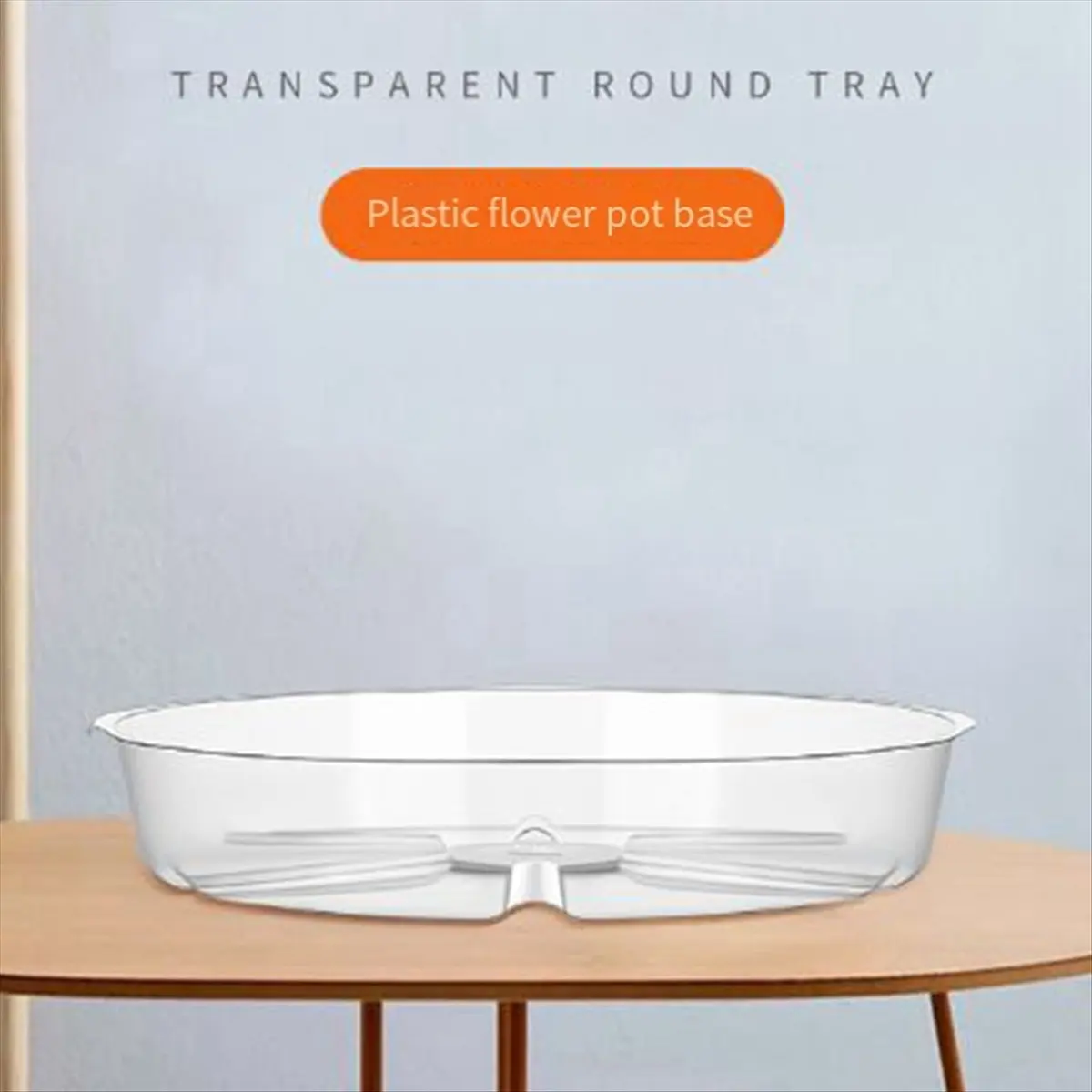 KSOL 10 Pack Plant Saucers Drip Tray 6 Inch Clear Plastic Flower Pot Saucers for Indoor Plants, Plant Drip Tray for Pots