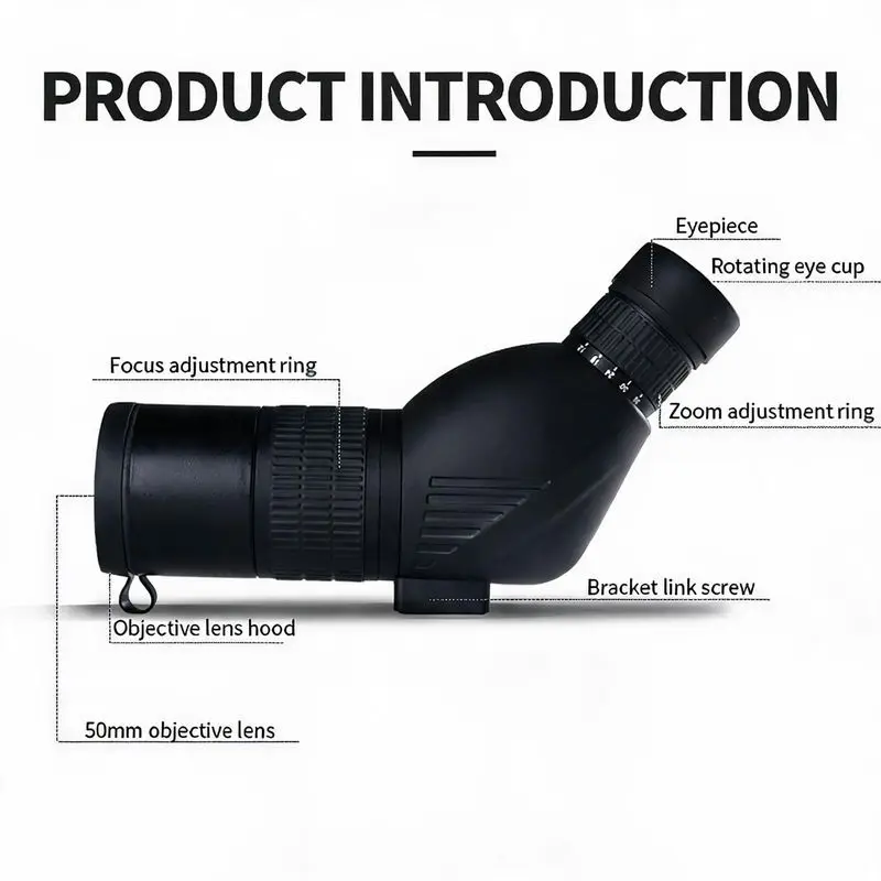 Outdoor HD Monocular Bird Watching Portable Waterproof Anti-Fog Telephoto Zoom