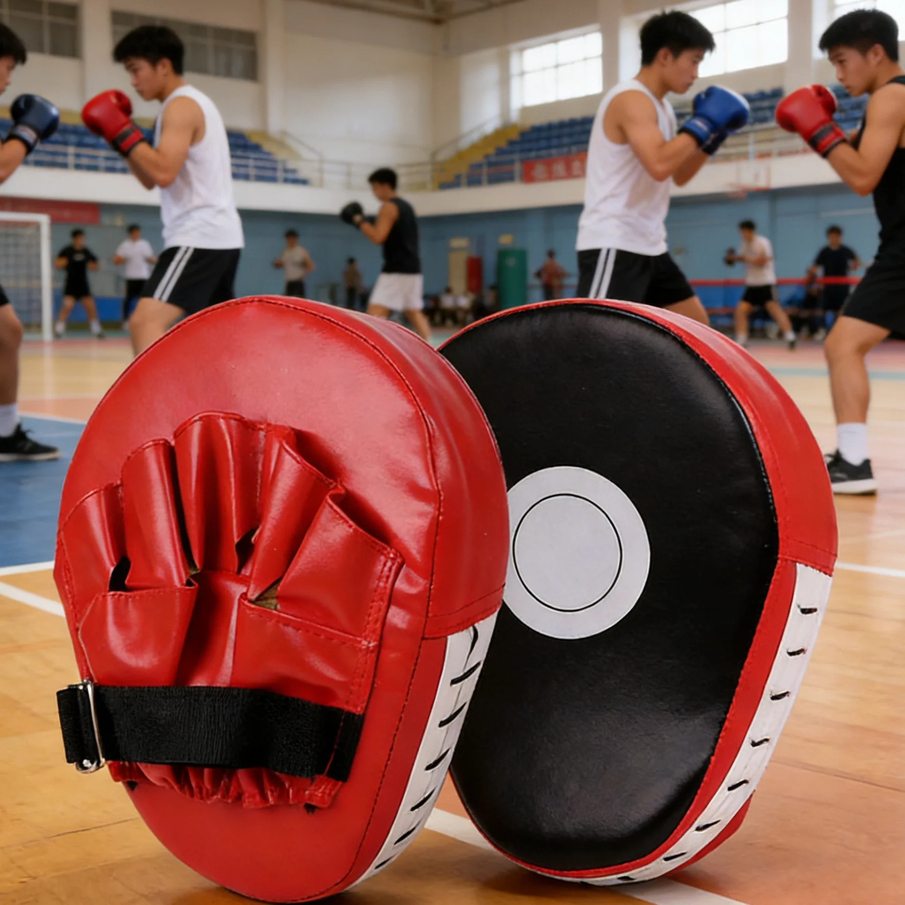 

1 шт., перчатки для кикбоксинга, подушка для ударов, сумка для мишеней, искусственная сумка для Муай Тай, свободный бой, саньда, тренировочные перчатки для взрослых и детей, тренировочные перчатки для бокса