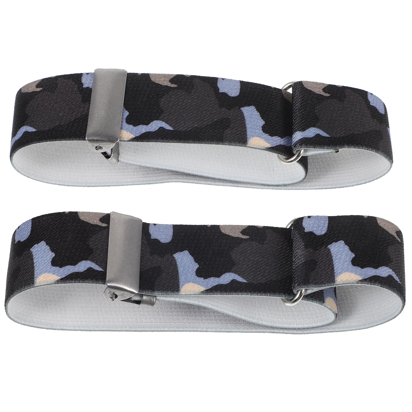 1 زوج شارات مرنة أصحاب قابل للتعديل للرجال النساء قميص الكفة الأربطة دائم الذراع العصابات كم الأربطة للرجال قميص #5