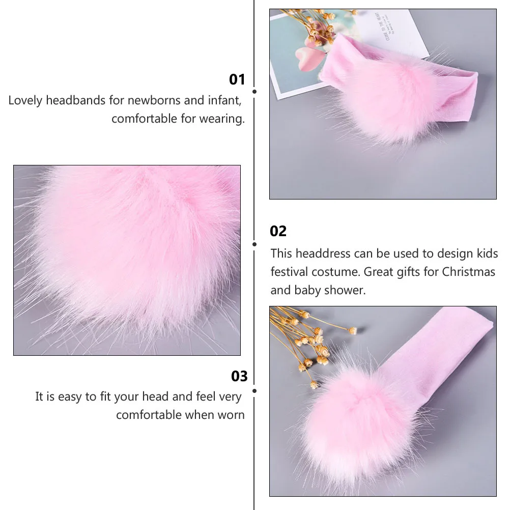 

Headbands Hairband Party Supply Xmas Pink Accessories Headdress