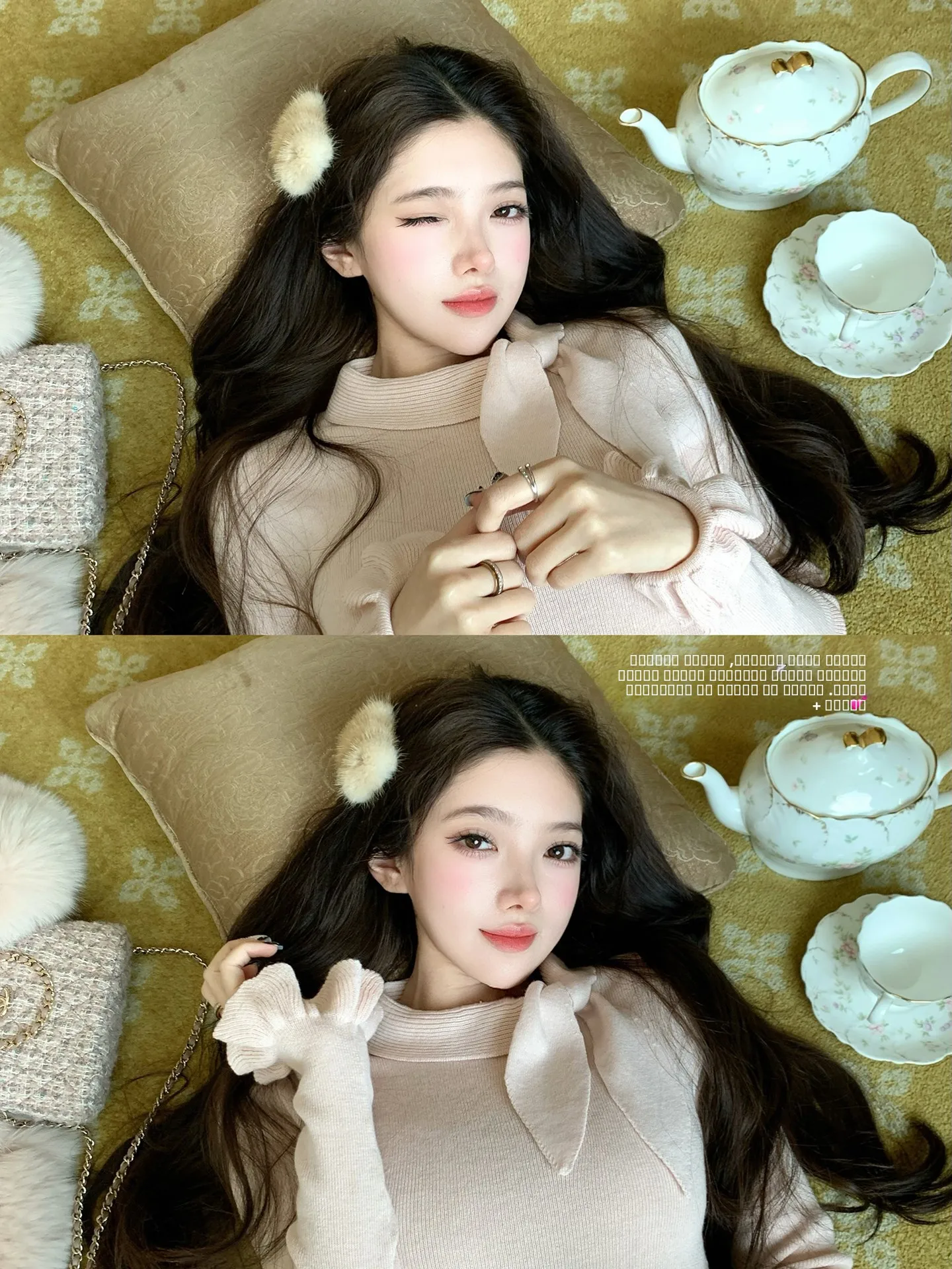 

Ele милый свитер с заячьими ушками Bonnie, женский облегающий вязаный топ, внутренняя одежда, зимняя модная повседневная одежда