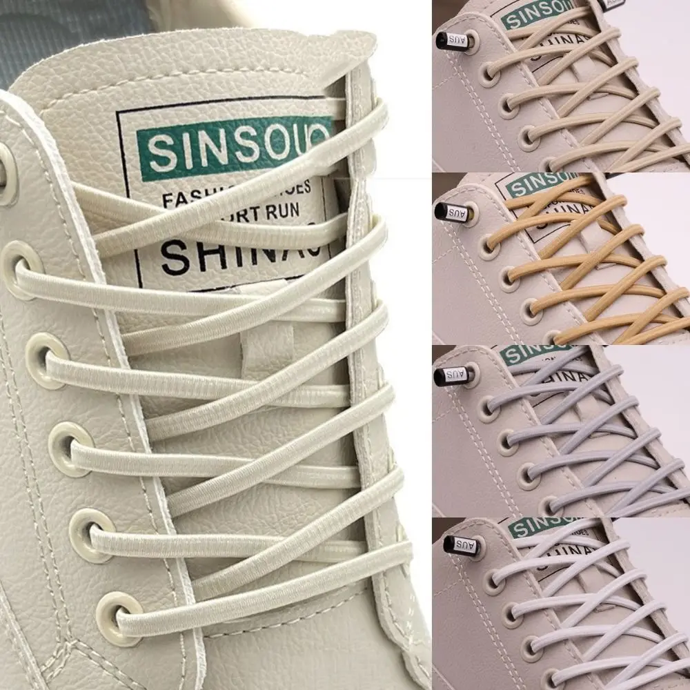 Conveniente fibbia creativa per lacci Lacci colorati in tessuto elastico Lacci per scarpe durevoli fai-da-te unisex