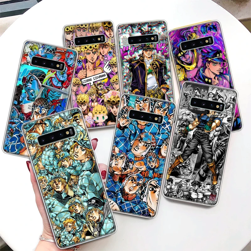 Anime JOJO Adventure Phone Case For Samsung Galaxy S24 S23 S22 S21 Ultra S10 Plus S20 FE S10E S9 S8 + Soft Cover Coque Funda