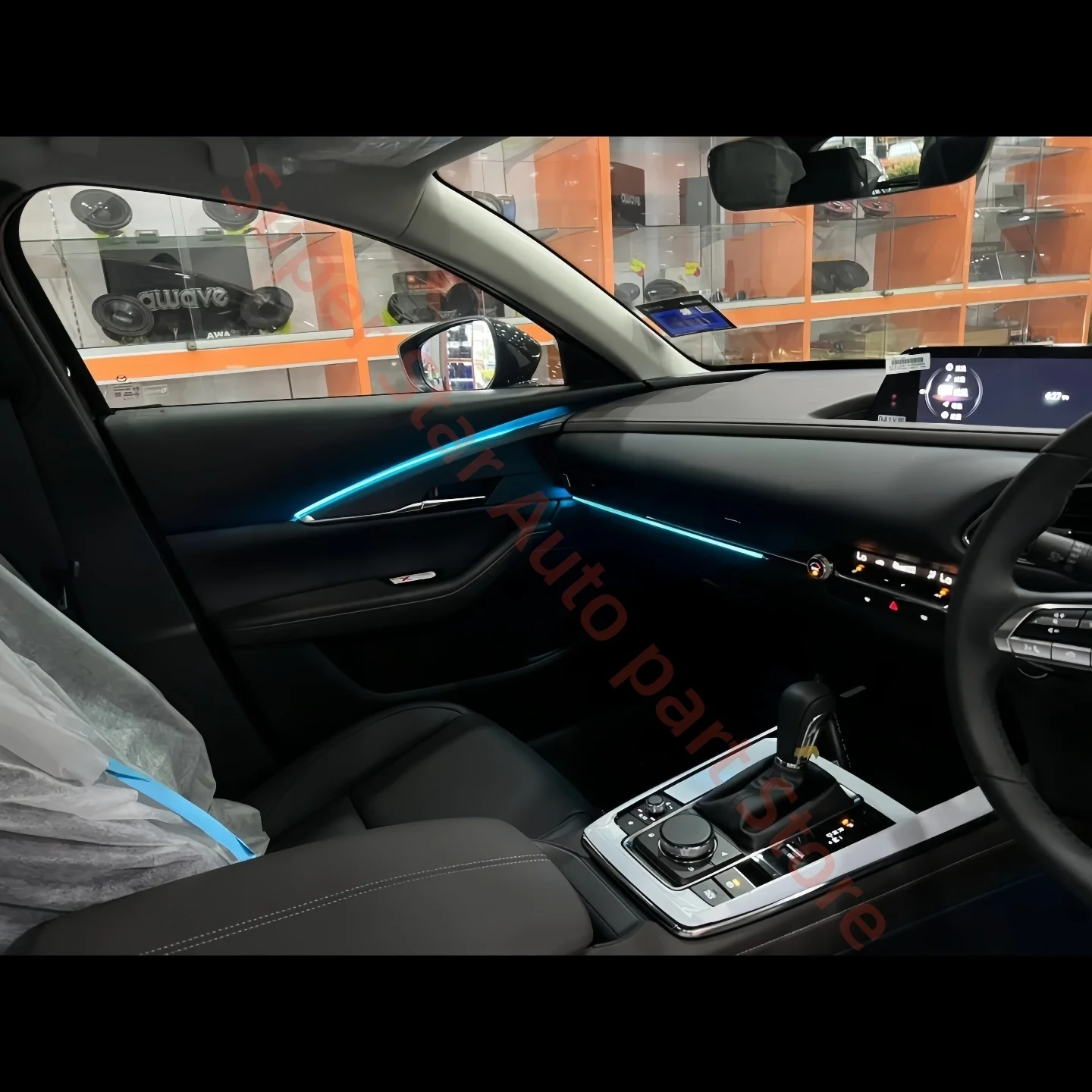 

Для Mazda CX-30 CX30 2020-2022 светодиодный окружающий свет, автомобильное обновление внутреннего освещения, автомобильные аксессуары, декоративная полоса для атмосферной лампы