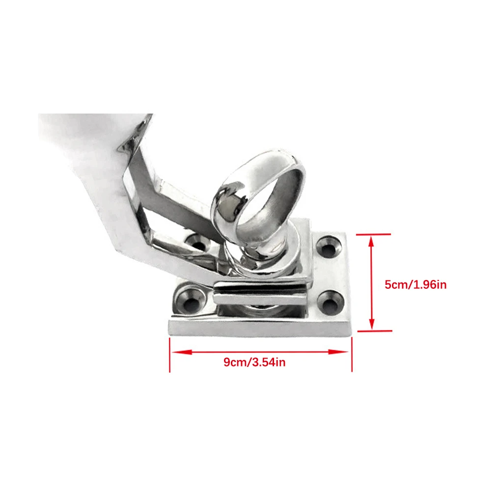 الفولاذ المقاوم للصدأ الصيد رود حامل مركبة بحرية الأجهزة تركيبات معالجة قوس المقاومة للتآكل القطب التبعي