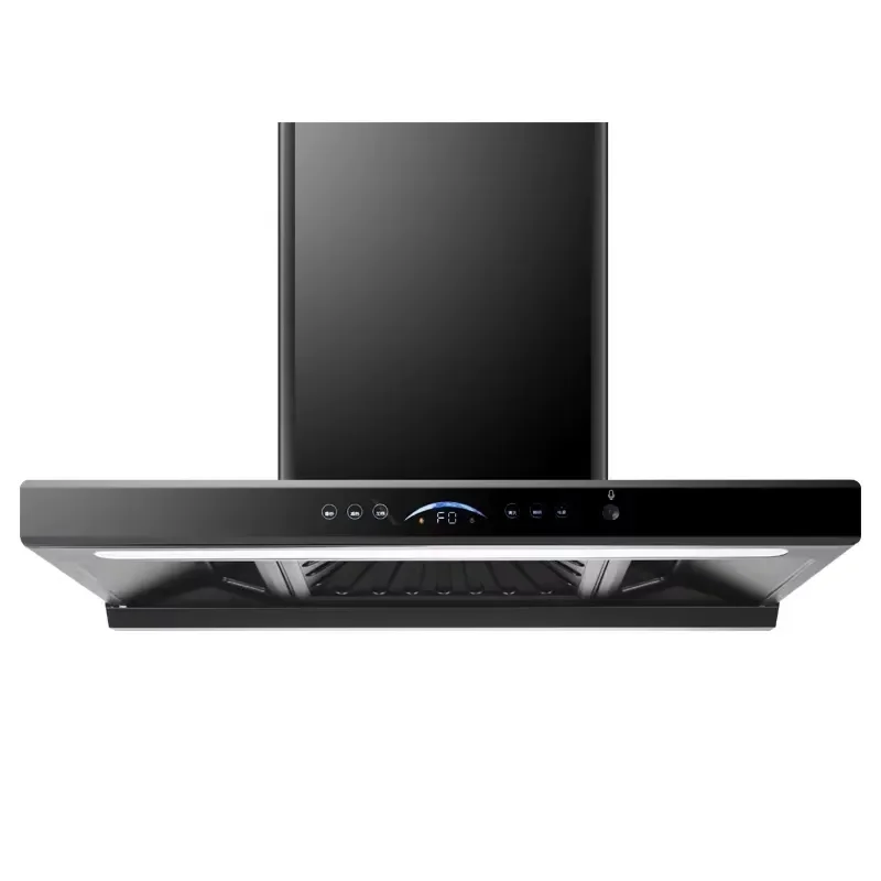 Top Suction Range Hood High Suction Power Cooker Hood Automatic Cleaning Wave To Control Start Stop