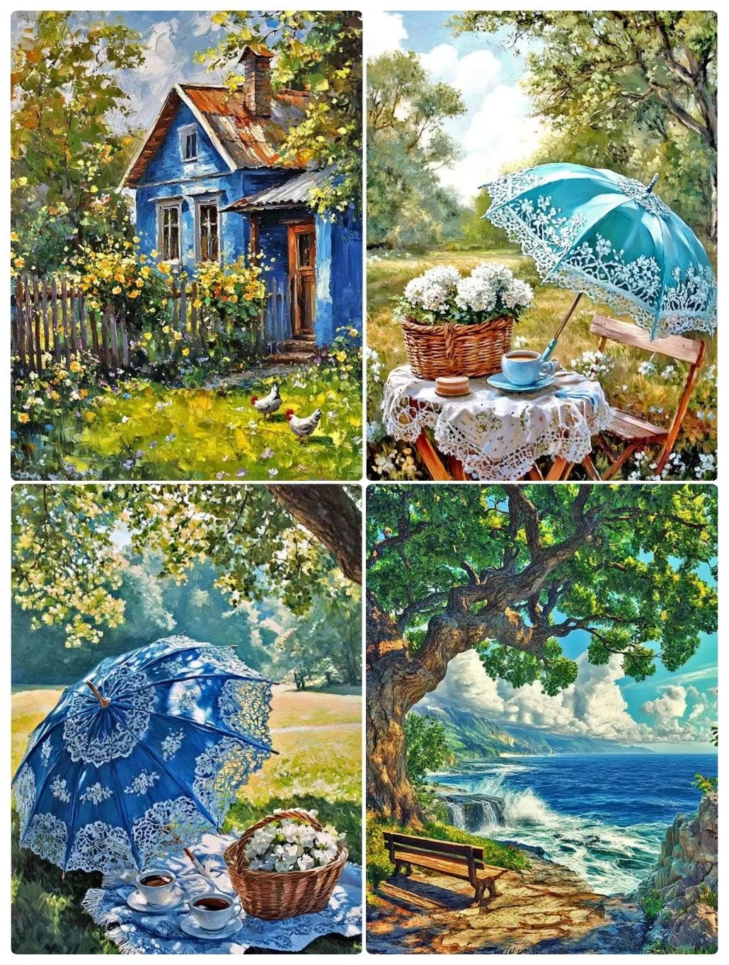 

DIY Flowers Landscape Jigsaw Puzzles for Adults Focus Enhancement Therapy Meaningful Retirement Gift Office Home Decor