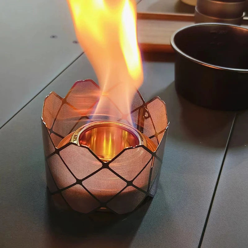 Portable Wind Shield For Gas Stove Camping Alcohol Stove Windscreen Ultralight Alcohol Stove Rack For Outdoor Camping