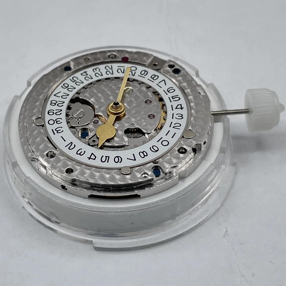 3285 watch movement GMT SH VR 3285 for 126710 4-hand engraved oscillating weight blue balance wheel fish scale grinding