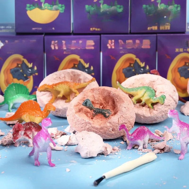 Mud Dinosaur Egg Excavation Animals Toys Biology Scientific Educational Archaeological Tyrannosaurus Toy for Kids Birthday Gifts