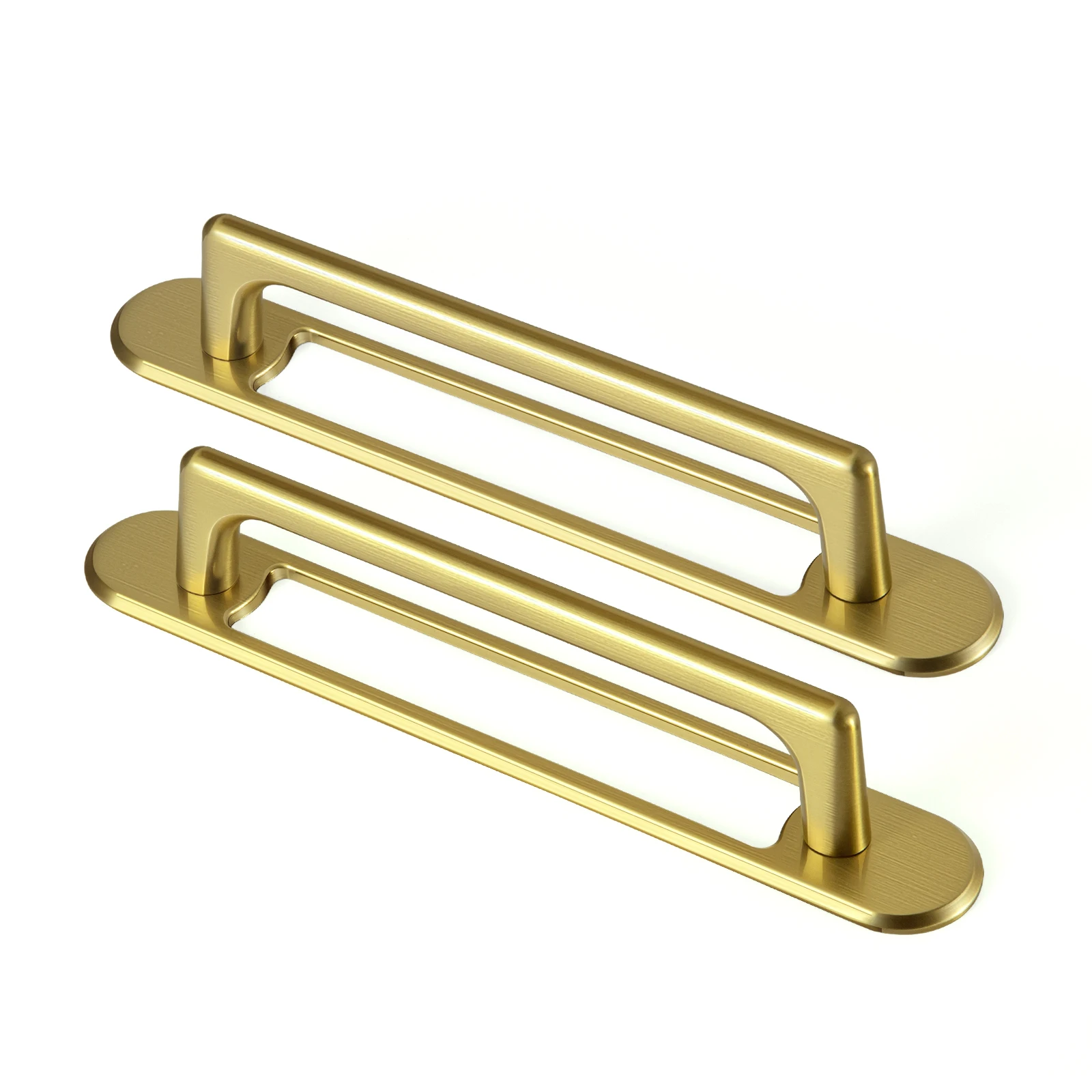 Goo-Ki 2 Packed Antique Brass Cabinet Pulls with Filigree ​Backplate-Affordable Luxury Zinc Alloy Cabinet Handles with 5''(128MM) Hole Centers,