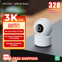 IMILAB C22 3K IP Indoor Camera Detection Color Night Vision Monitor for Baby/Pet 2-Way Audio Wi-Fi6 Powerful AI Algorithm White