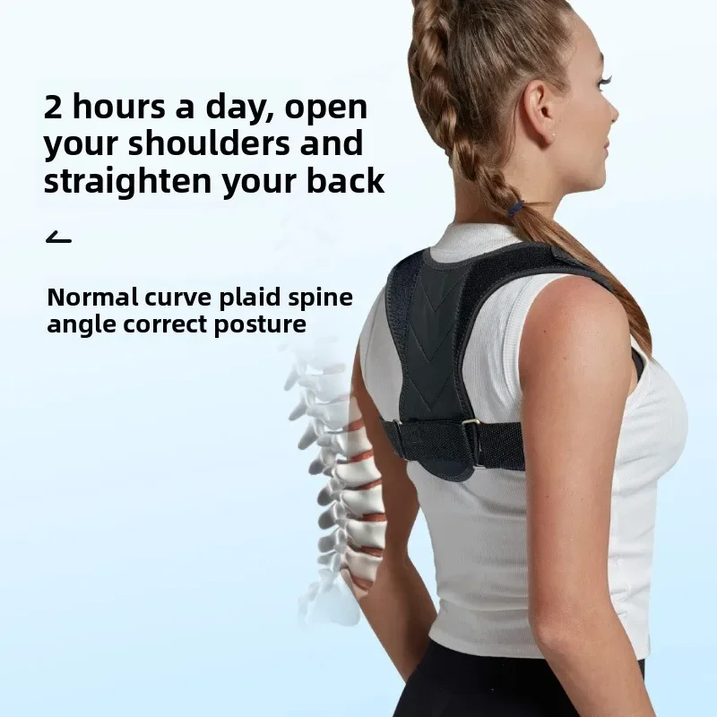 Pasek do korekcji kifozu koryguje postawę siedzącą Mocowanie pleców dla dorosłych Poprawia krzywiznę kręgosłupa Męskie i żeńskie podparcie lędźwiowe