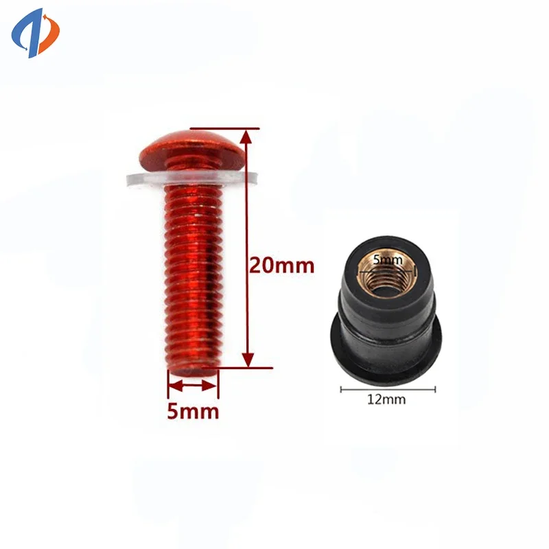 For YAMAHA NMAX 125 300 160 155 NMAX125 AEROX AEROX155 10PCS Motorcycle Windscreen Windshield Bolts Screws Nut Fastener