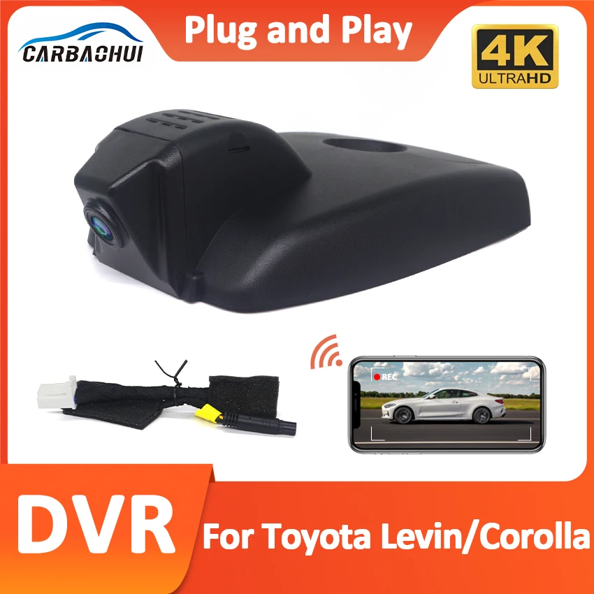 

Автомобильный видеорегистратор Plug and play 2160P, Wi-Fi, видеорегистратор, камера для Toyota Levin Corolla ALLION 2019 2020 2021 4K DashCam