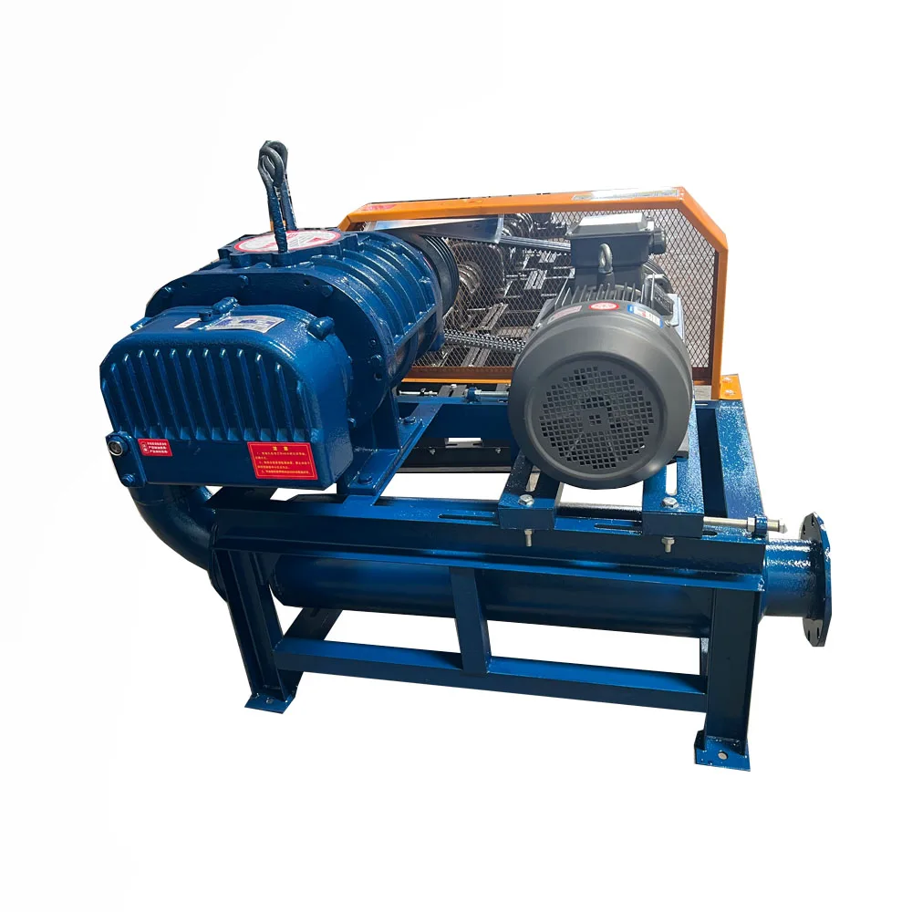 Factory Hot Selling 45KW Variable Frequency Wind Volume Adjustable Three Leaf Roots Blower Aquatic Oxygenation Roots Blower