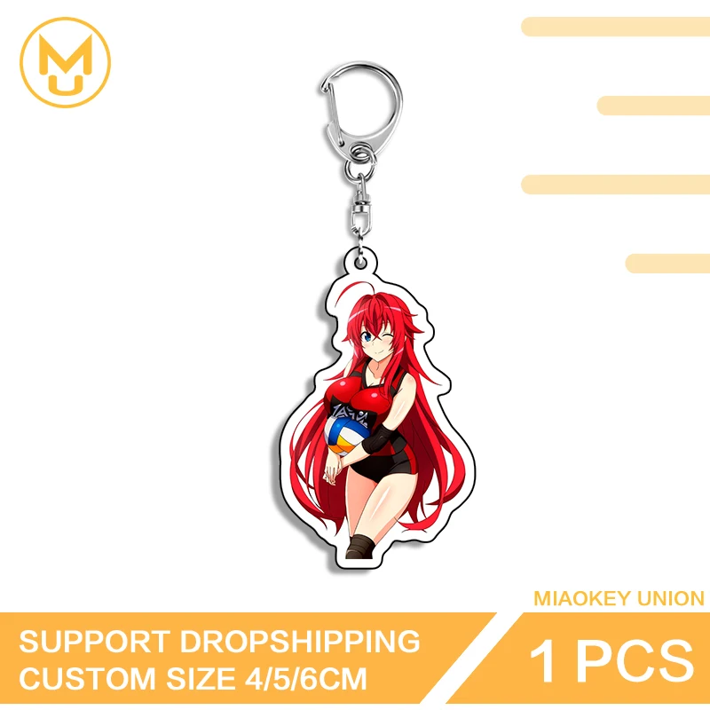 Llavero seductor de Rias Gremory, adorno colgante personalizable para mochila, ropa, sombrero, decoración de joyería