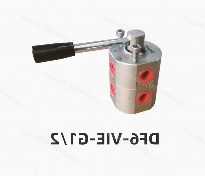 Manual rotary valve DF6VIEG3/8 hydraulic switching valve DF6VIEG1/2 two-position six-way directional valve grader