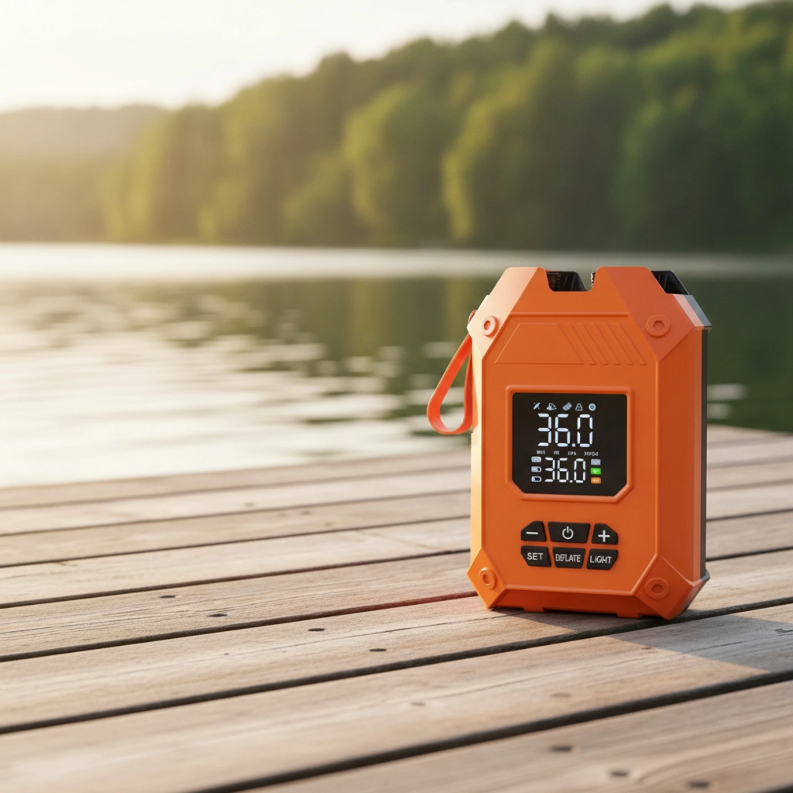 SUP Pump with Digital Display Rechargeable Cordless Air Pump Automatic Handheld for Kayakers, Beach, Camping