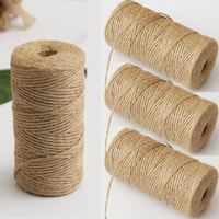 1MM 2MM Jute String Natural Jute Twine Cord Durable Burlap Vintage Jute Rope for DIY Crafts Jewelry Making Gift Wrapping Decor