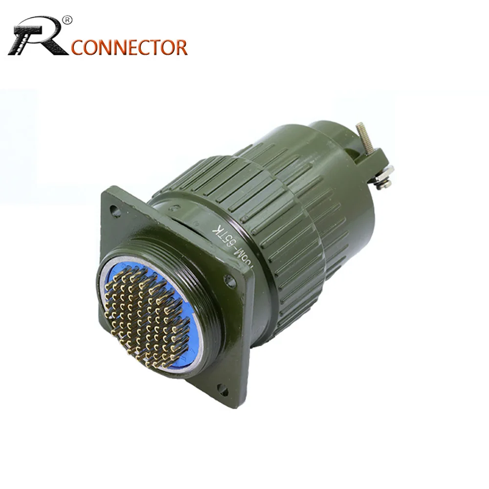 1set 4/14/16/19/36/50/65Pins 36mm Y36M Fast Buckle Aviation Cable Chassis Mount Connector Male&Female Plug Socket Army Green