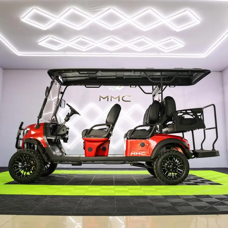 60V/72V Drive Multifunctional Off Road Golf Cart 4+2 Seats 7500W Lithium Ion Battery LED Light 2/4/ 6/8 Seats Luxury Golf Cart