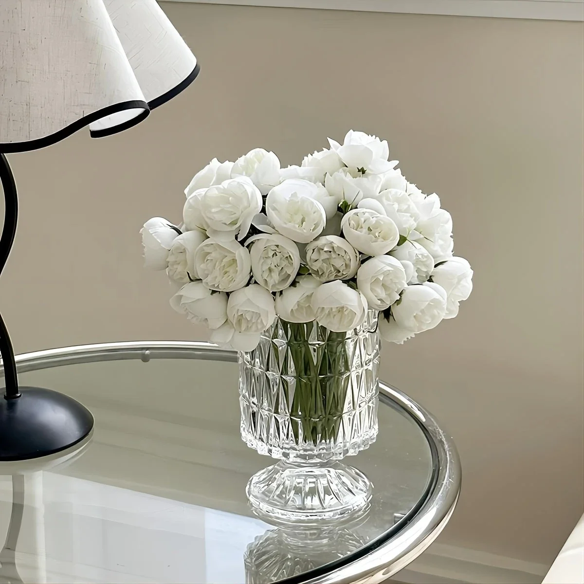 Artificial Peony Silk Flowers 27Heads Bridal Bouquet Wedding Christmas Decoration Flower Home Party Table Decoration Fake Flower