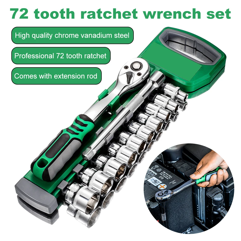 

Socket Sleeve Wrench Set ,Car Repair Tool,Hand Tools,Key Set Wrench,Ratchet Wrench Set 1/4 3/8 1/2 Auto Repair Spanner Tools