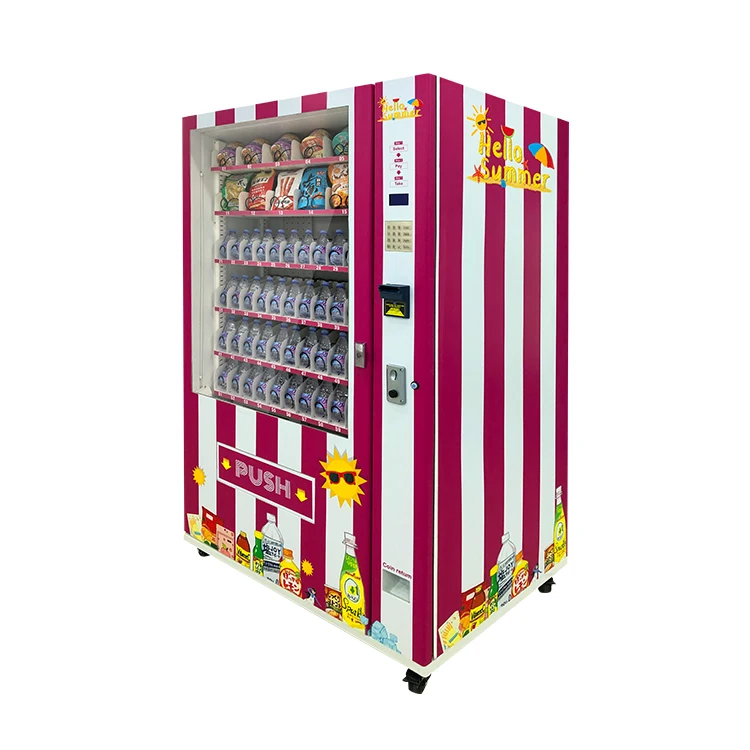 Refrigeration System Vending Machine With Cooling System Cashless Payment System