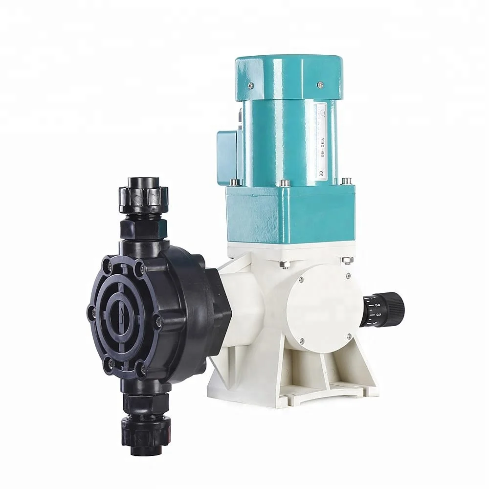 Newdose Factory Hot Sale PVDF Pump Head 100L Motor Driven Dosing Pump for Chemical Processing