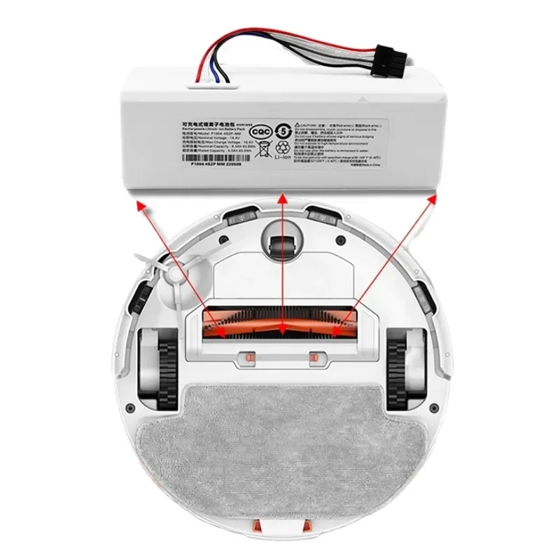 For Xiaomi Robot Battery 14.4V 1C STYTJ01ZHM Mijia Mi Vacuum Cleaner Sweeping Mopping Robot Replacement Battery G1