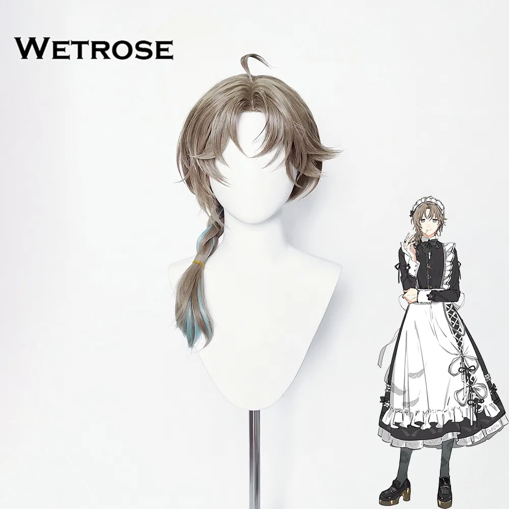 【Wetrose】В наличии Kanae Maid, новый наряд, парик для косплея, Nijisanji, полный комплект, Хэллоуин, Рождество