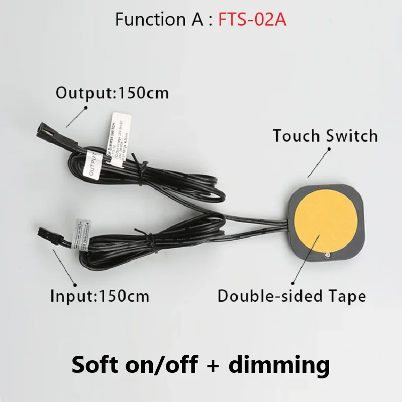 Penetrating 40mm wood panel sensor switch LED touch sensor 12V 24V 60W light control touch switch