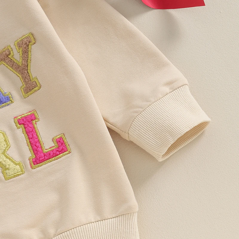 

Birthday Shirt for Toddler Baby Boy Girl Cute Letter Embroidery Sweatshirt Long Sleeve Crewneck Tops Birthday Outfit