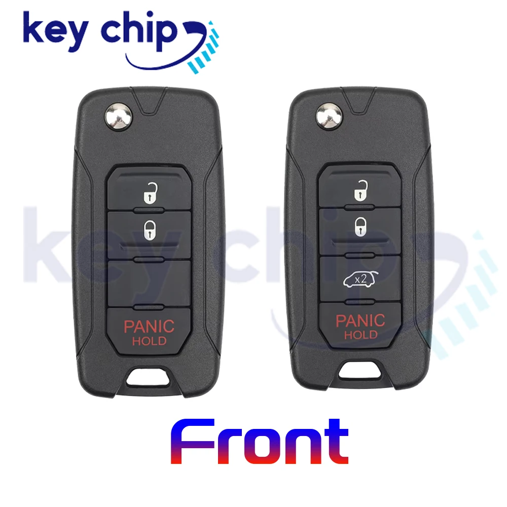 433MHz 4A MQB48 Chip Folding Remote Car Key  For Jeep Renegade 2016 2017 2018 FCCID:2ADFTFI5AM433TX P/N:FI5-AM433TX Flip Key