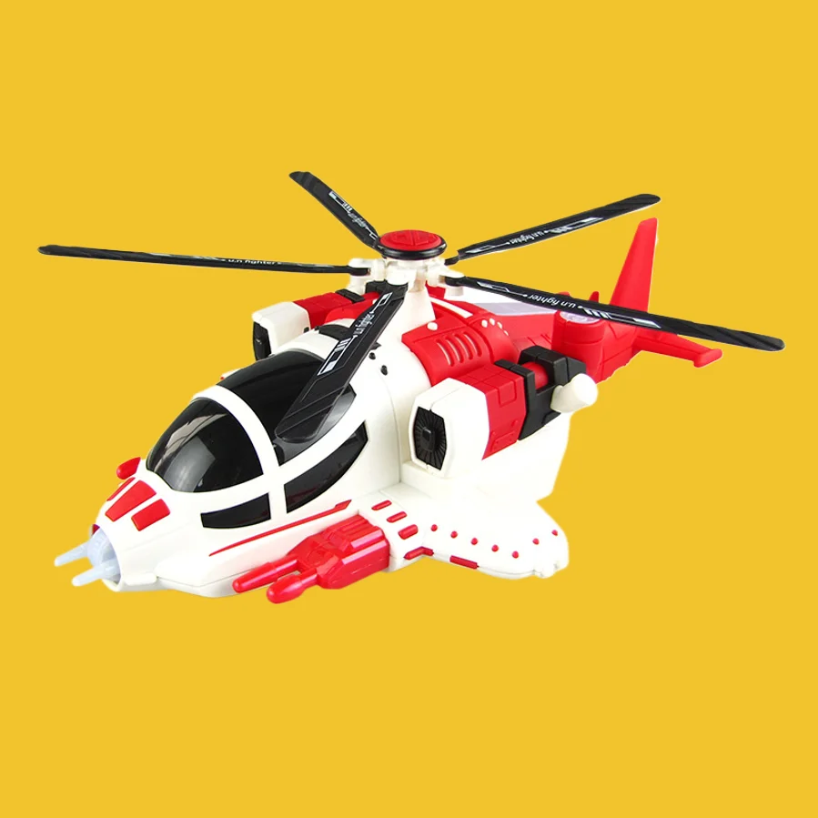 Electric Transforming Airplane With 360-degree Rotation, Colorful Lights, And Music, A Toy For Boys Aged 3-6