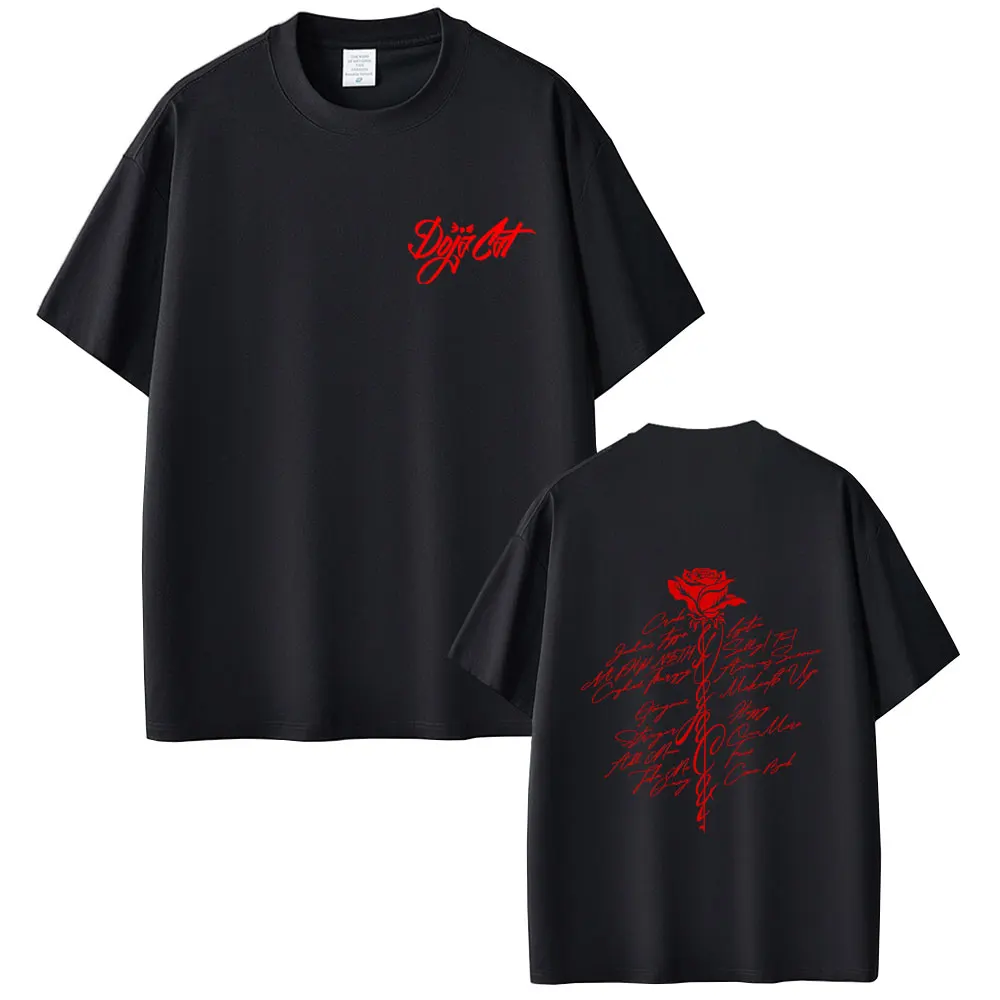 Hot Sale Rapper Doja Cat Pop Music Album Merch T-shirt Men Women Hip Hop Oversized T Shirts Unisex Fashion Casual Cotton Tshirt