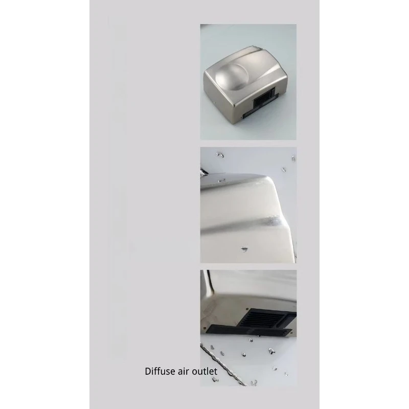 فرشاة حديد عالية الطاقة، مجفف يدوي أوتوماتيكي كهربائي على الحائط للمراحيض المنزلية للفنادق #5