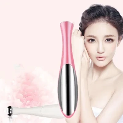 Electric Eye Massager Metal Probe Head Wrinkle Dark Circles Removal Pen Anti Aging Negative Ion Vibration Face Lifting Tool