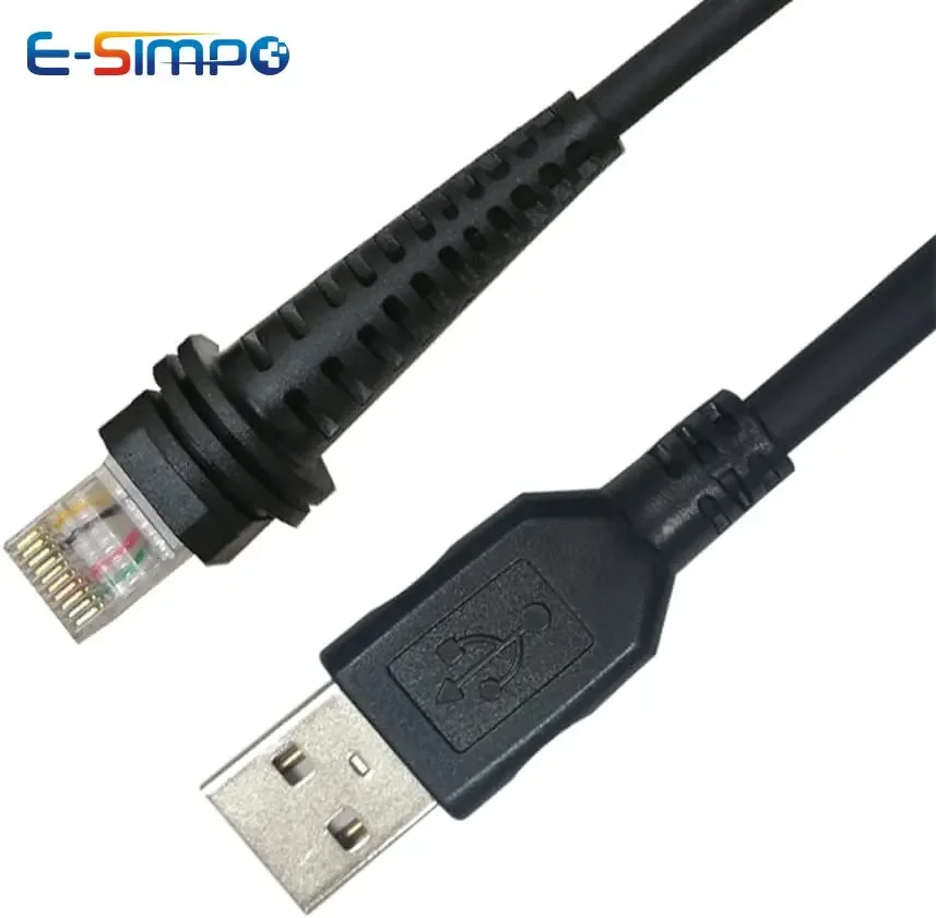 3m/10ft Coiled USB Cable for Honeywell HHP 1900G-HD 1900G-SR 1902G-HD 1300G 1400G Barcode Scanner Reader JR45 Spiral  USB Cables