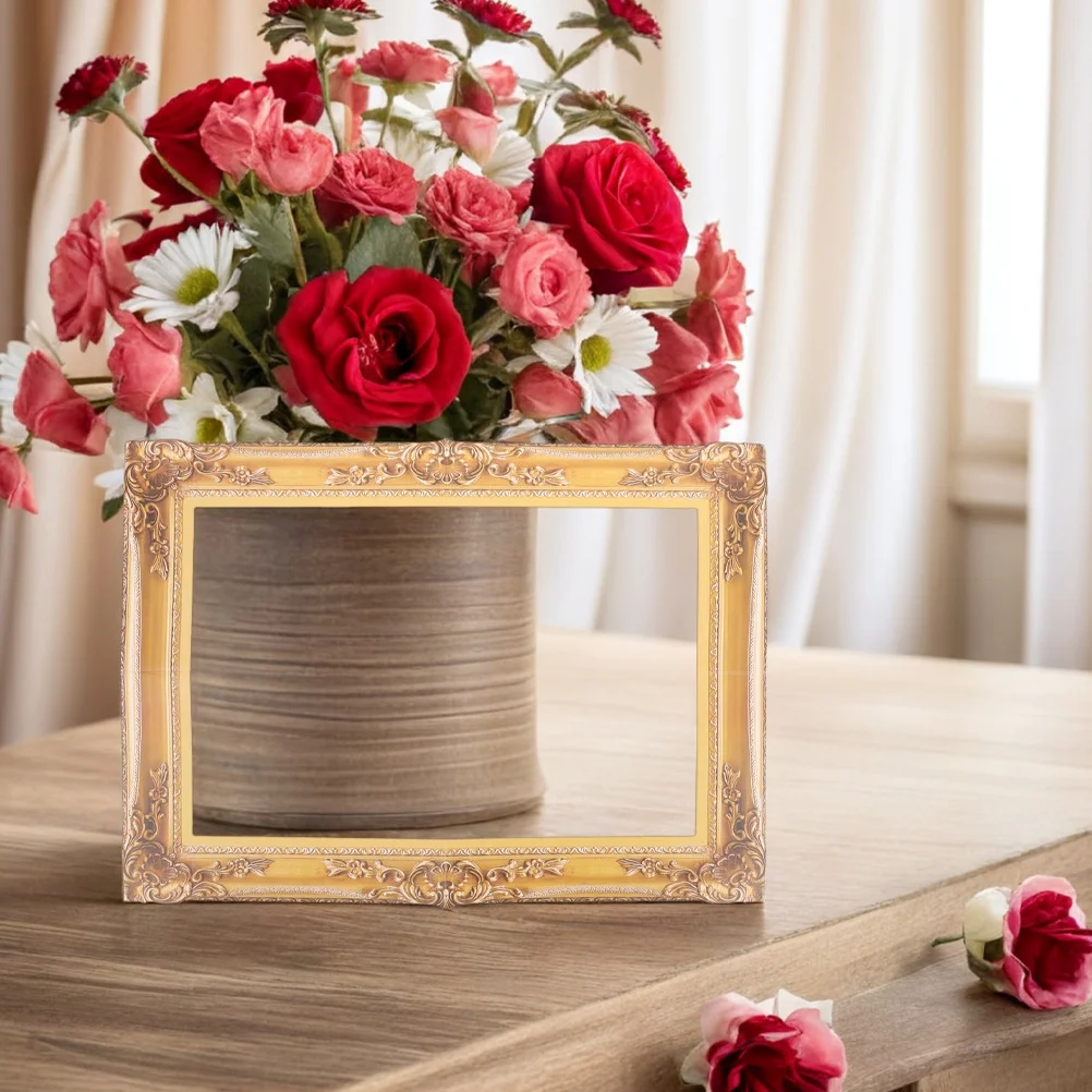 

4Pcs Elegant Wedding Photo Frame Props Versatile Themes Lightweight Easy Use Ideal Party Favors and Decorations