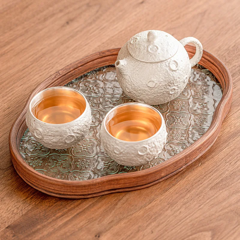 

Чайный сервиз Liuyin Kung Fu в китайском стиле Wandering Planet, легкий роскошный высококачественный чайник, чашка для приготовления чая, один горшок и две чашки для