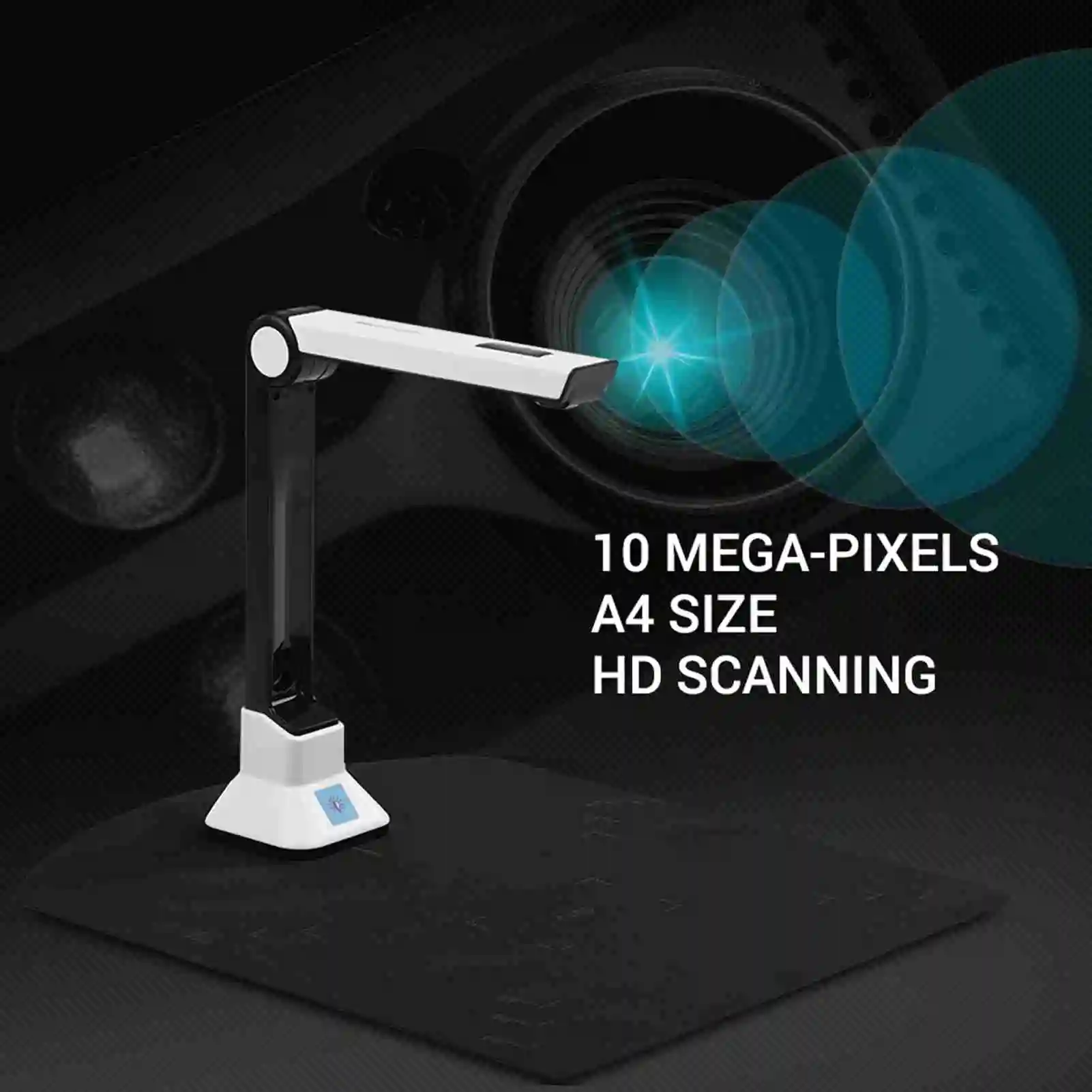

【New】Portable 10MP High Definition Scanner BK50 Capture Size A4 Document Camera for Card Passport File Documents 7 Languages