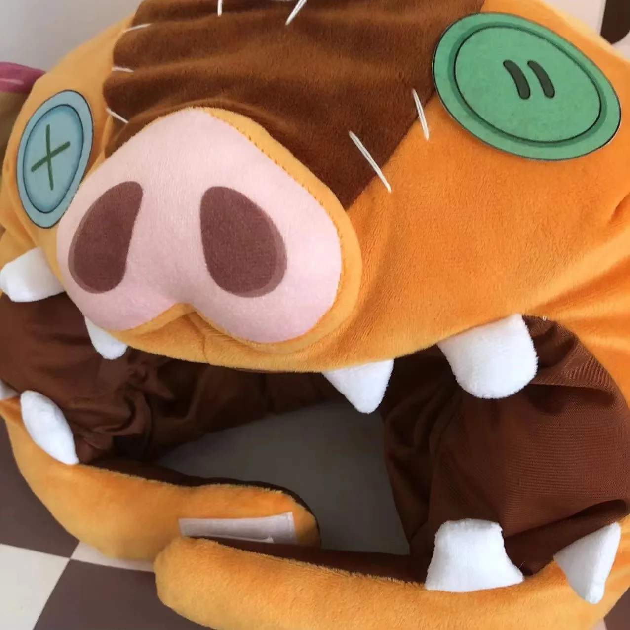 لعبة Bokoblin تأثيري القبعات أفخم الشتاء الدافئة خوذة الرقبة وسادة قناع هدية عيد الميلاد زي الدعائم