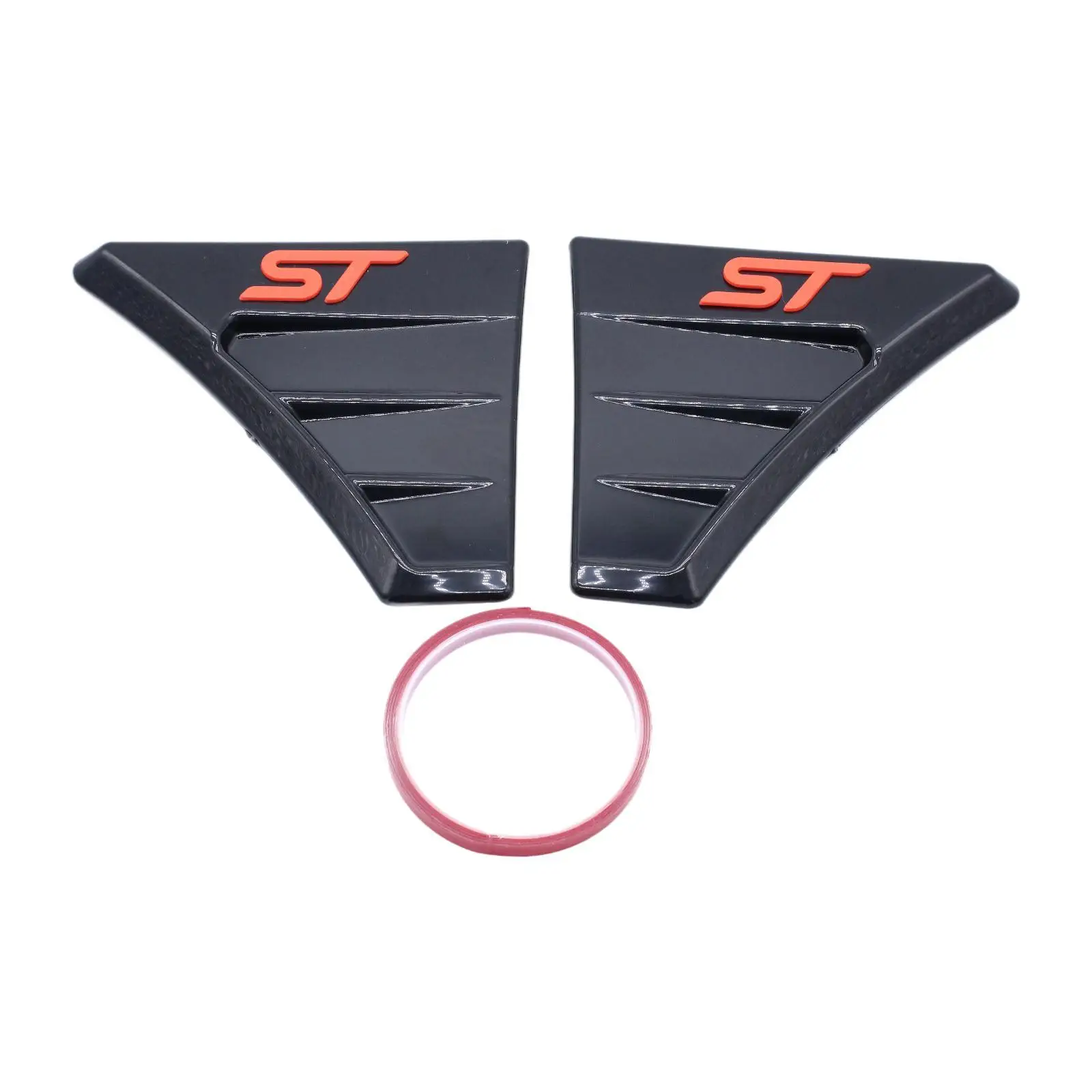 Side Air Wing Covers Black for Focus RS MK2 Fine Craftsmanship Sturdy