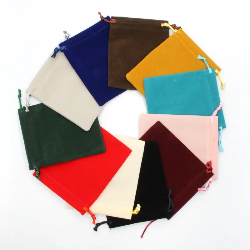 Jewelry Jewelry Bag Thickened Flannelette Bundle Pocket Drawstring Bag Storage Bag